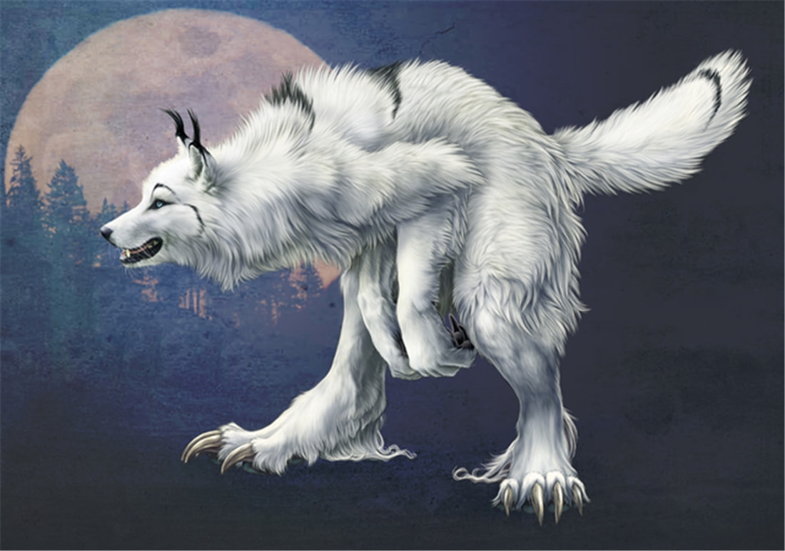 長白山多次出現“狽”，最早記載于西漢，奔跑時前腿搭在狼身上